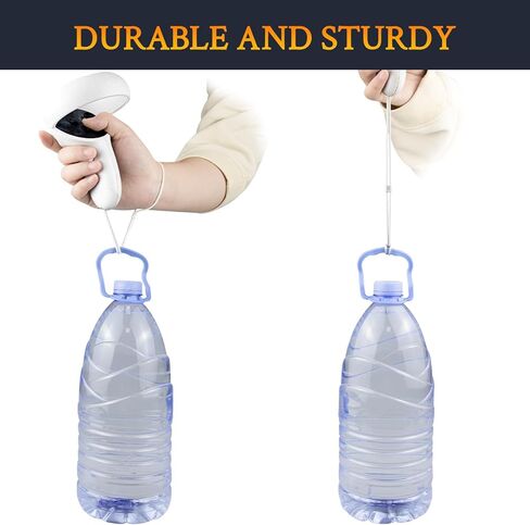 SOULWIT 1Pair Hand Straps for Meta Quest 2 Controllers, Upgraded Durable & Secure Replacement VR Wrist Straps, Easy DIY Installation - White in Saudi Arabia
