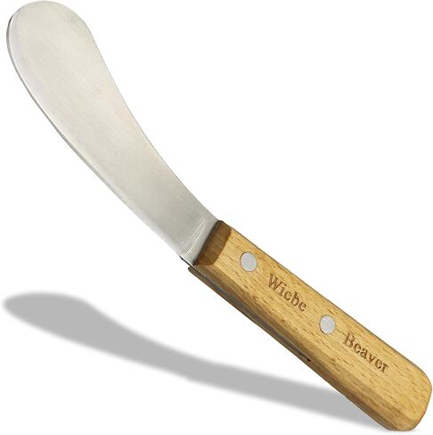 سكين Wiebe Beaver: أداة احترافية للسلخ واللحم، شفرة منحنية من الفولاذ عالي الكربون، مقبض مريح للقندس وفئران المسك وحاملي الفراء in Kuwait