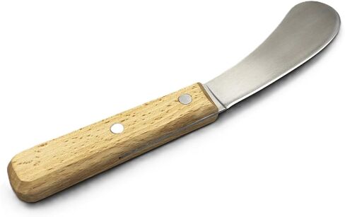 سكين Wiebe Beaver: أداة احترافية للسلخ واللحم، شفرة منحنية من الفولاذ عالي الكربون، مقبض مريح للقندس وفئران المسك وحاملي الفراء in Kuwait