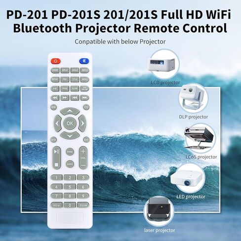 جديد العارض التحكم عن بعد استبدال صالح لل Dxyiitoo PD-201 PD-201S 201/201S كامل HD واي فاي بلوتوث العارض in Kuwait