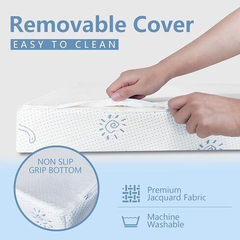 Mochen Pack and Play Mattress Pad, 38"x26" Pack n Play Mattresses with Breathable Soft & Firm Memory Foam Removable Washable Cover Pack N Play Mattress 3 inch Thick in Kuwait