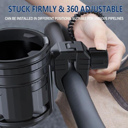 3-in-1 Stroller Cup Phone Holder, Multifunctional Stroller Cup Holder Attachment with 360° Adjustable Phone Mount, Cup Holder for Walker, Wheelchair, Strollers, Anti-Slip & Easy Install in Saudi Arabia