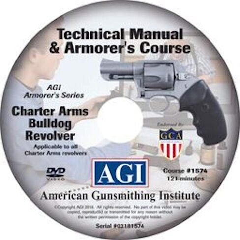 فيديو دورة Armorer على DVD لـ Charter Arms Bulldog Revolver - تعليمات فنية للتفكيك والتنظيف وإعادة التجميع والمزيد in Kuwait