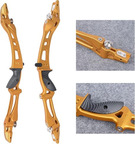 NIKA ARCHERY 25 بوصة قوس منحني من الألومنيوم باستخدام الحاسب الآلي للطحن يستهدف إزالة القوس منحني لليد اليمنى جهاز ILF لقوس الرماية الذي يستهدف الرماية في الهواء الطلق in Kuwait