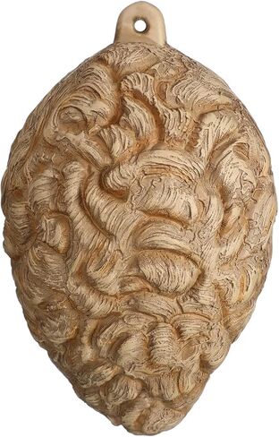 Qualirey 1 Pcs Hornet Nest Decoy 10'' x 14'' Simulated Latex Hornet's Nest Hanging Wasp Repellent for Yard, Home, Outdoor in Saudi Arabia