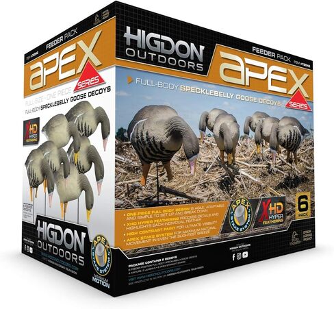 Higdon Outdoors APEX حزمة TruFeeder كاملة الحجم لكامل الجسم | سبيكلبيلي غوس 6 قطع in Kuwait