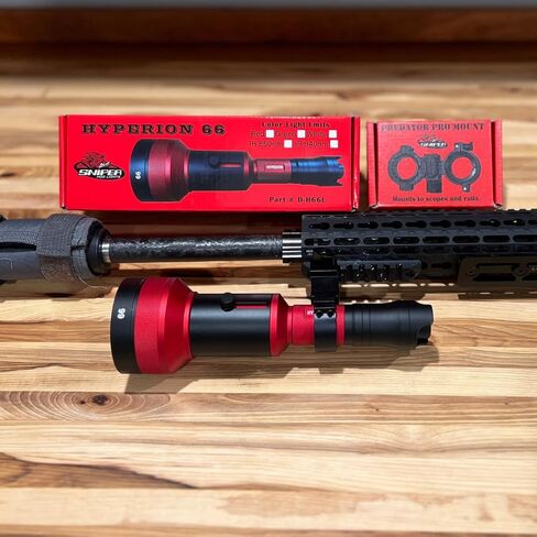 Hyperion 66 Gun Hunters Kit with Light Module and Adjustable Predator Pro Mount, Long Range Light for Night Time Predator, Hog and Varmint Hunting in Saudi Arabia