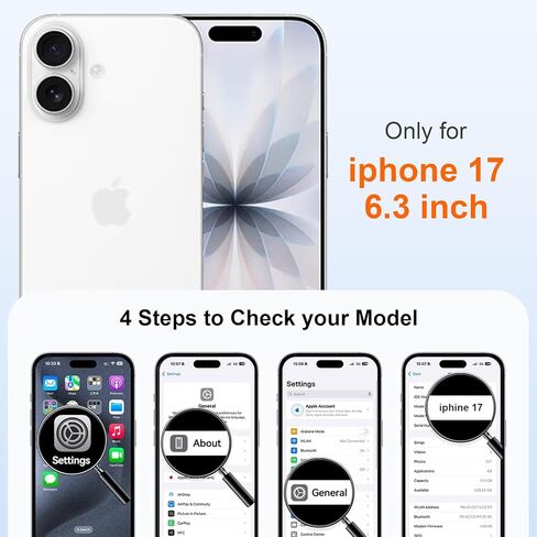 for iPhone 17 Case with Screen Protector (2-Pack), Responsive Camera Control Button, MagSafe Compatible Slim Shockproof Matte Full Protection Kit, Black in Saudi Arabia