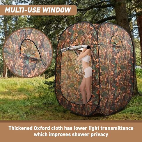 6.6ft Pop up Tent Hunting Duck Blind Shower Tent Portable Toilet Privacy Stall Pod with Carry Bag 2 to 3 Person See Through Ground Blinds Outhouse for Deer Hog Turkey Moose Hunting in Saudi Arabia