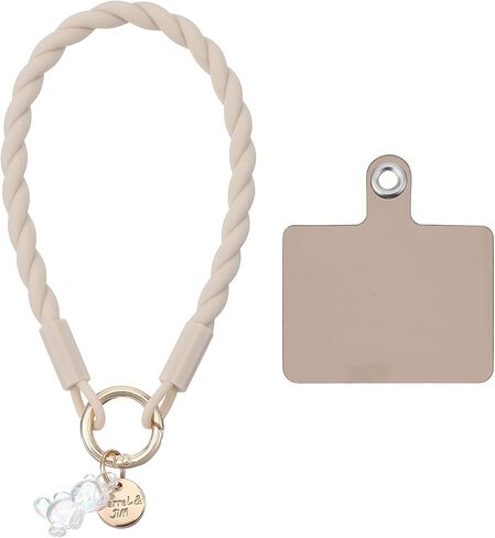 Cute Phone Strap Charm, Non Slip Matching Charm Braided Lanyard for Phone Case Supplies, Mini Bear Silicone Wrist in Saudi Arabia