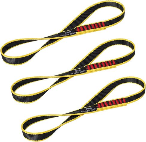 حبل تسلق نايلون 18 مم - 23KN CE2008/EN566 أشرطة حزام معتمدة لتسلق الصخور والهبوط بالحبل وتزوير الأرجوحة وأرجوحة اليوغا in Kuwait