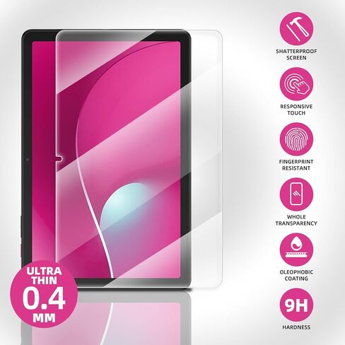 3 قطع واقي شاشة لـ T-Mobile REVVL Tab 2 10.1 بوصة، زجاج مقسى لـ REVVL Tab 2 5G، صلابة عالية الوضوح 9H سهلة التركيب ومضادة للخدش in Kuwait