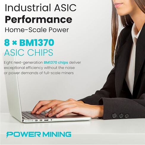 جهاز تعدين NerdOctaxe Gamma 9.6 TH/s Bitcoin ASIC - جهاز تعدين منزلي مفتوح المصدر مزود بـ BM1370 وWi-Fi وUSB-C ومجموعة كاملة ومصدر طاقة وحامل in Kuwait