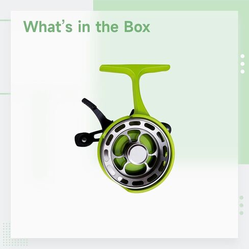 Right-Handed Green, 3.2:1 Gear Ratio, Bearing 3+1, High Design Foot Seat, Handle Anti-Slip, Ice Reel Fishing Inline, 6.6 Cm (2.6 in) Aluminum Alloy, Construction Metal Plastic in Saudi Arabia