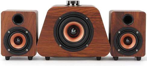 مكبرات صوت الكمبيوتر، مكبر صوت صغير للكمبيوتر الشخصي مع مضخم صوت، مكبرات صوت مكتبية تعمل بالطاقة USB 2.1، بلوتوث 5.0 ومكبرات صوت إدخال RCA لأجهزة الكمبيوتر المكتبية وأجهزة الكمبيوتر المحمولة والفونوغراف والهواتف والأجهزة اللوحية (K02) in Kuwait