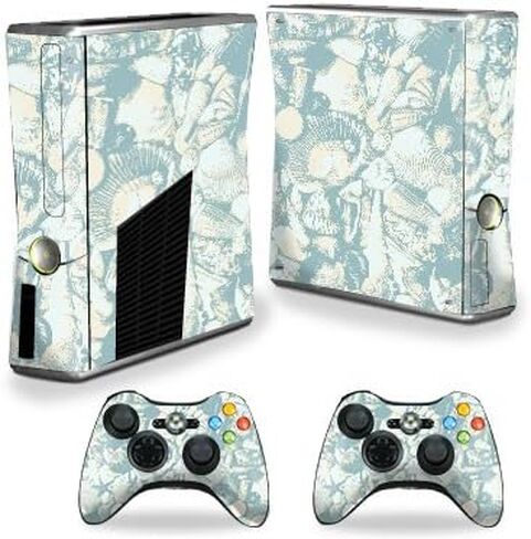 غلاف MightySkins متوافق مع وحدة تحكم X-Box 360 Xbox 360 S - صدف أزرق | غطاء ملتف واقٍ ومتين وفريد ​​من نوعه من الفينيل | سهل التطبيق والإزالة وتغيير الأنماط | صنع في الولايات المتحدة الأمريكية in Kuwait