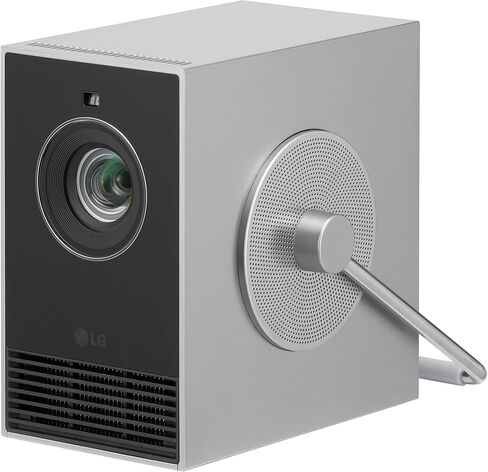 جهاز عرض LG CineBeam Q HU710PB 4K ذكي محمول مع ضبط تلقائي للشاشة، تركيز تلقائي، ليزر RGB، ما يصل إلى 154% DCI-P3، نسبة تباين 450,000:1، مكبرات صوت مدمجة، HDR10، HDMI، USB، HID in Kuwait