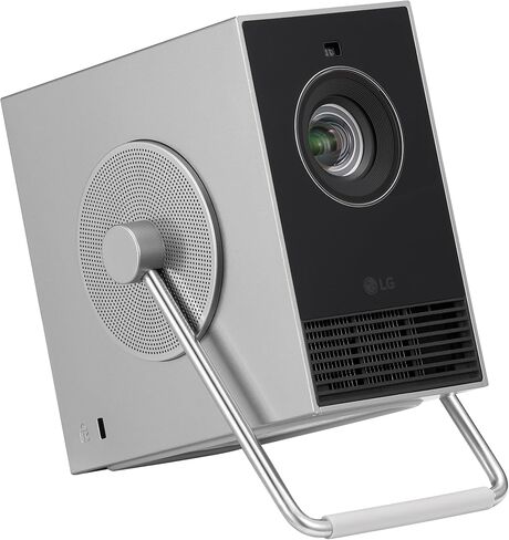 جهاز عرض LG CineBeam Q HU710PB 4K ذكي محمول مع ضبط تلقائي للشاشة، تركيز تلقائي، ليزر RGB، ما يصل إلى 154% DCI-P3، نسبة تباين 450,000:1، مكبرات صوت مدمجة، HDR10، HDMI، USB، HID in Kuwait