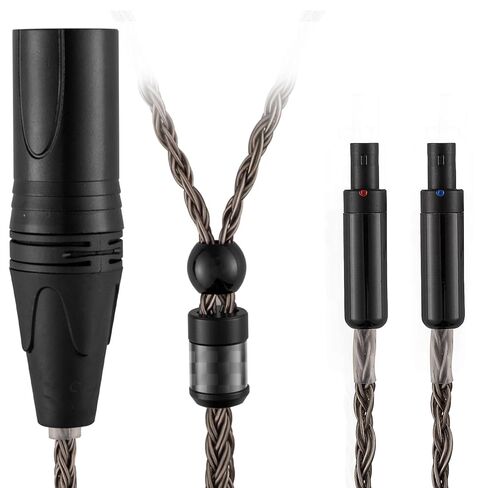 4 Pin XLR Balanced Headphone Cable Compatible with Sennheiser HD800s HD800 HD820s HD820 HD8XX Dharma D1000 16 Core Upgrade Replacement Cord (with 4 Pin XLR Balanced, 2Meters/6.5ft) in Saudi Arabia