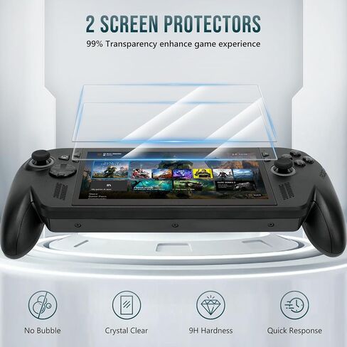 Diocall 3 in 1 Accessories Kit for Rog Xbox Ally X/Rog Xbox Ally, Accessories Bundle Include Hard Carrying Case, Protective Sleeve Cover and 2 Tempered Glass Screen Protectors in Saudi Arabia