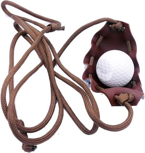 حبال الراعي الجلدية، حبال باراكورد المصنوعة يدويًا، قاذف الصخور، حبال باراكورد مقلاع الصخور، قاذف كرة تنس على الطراز القديم in Kuwait