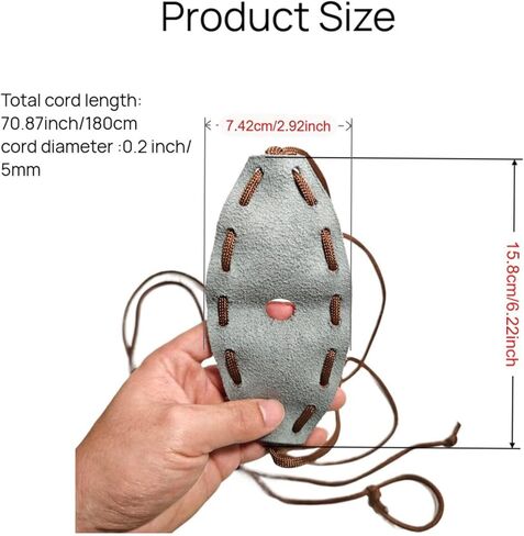 حبال الراعي الجلدية، حبال باراكورد المصنوعة يدويًا، قاذف الصخور، حبال باراكورد مقلاع الصخور، قاذف كرة تنس على الطراز القديم in Kuwait