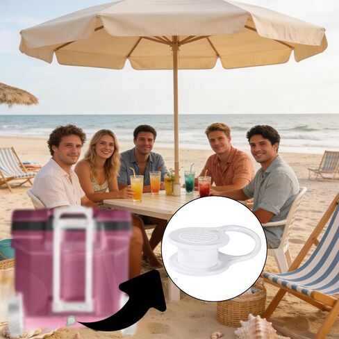 2pcs Cooler Drain Plug Caps, Leak Proof Plastic Replacement Parts for Igloo 25-70 QT Ice Chest Coolers Triple-Snap Drain Plug Cover in Kuwait