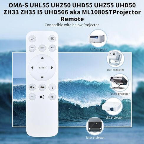 بديل جهاز التحكم عن بعد لـ Optoma Projectcor Optoma OMA-S UHL55 UHZ50 UHD55 UHZ55 UHD50 ZH33 ZH35 I5 UHD566 aka ML1080ST in Kuwait