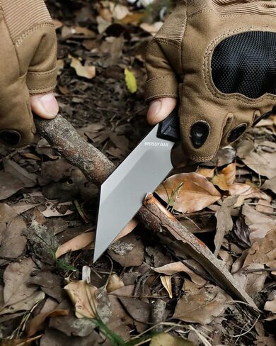 سكين شفرة ثابتة EDC مقاس 7.5 بوصة من Mossy Oak مع غمد كيديكس، سكين تخييم تانغ كامل 14C28N مع حبل الطوارئ، مقبض G10 للبقاء على قيد الحياة والصيد والتخييم والمشي لمسافات طويلة in Kuwait