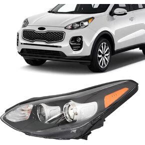 مصباح هالوجين أمامي مع LED DRL متوافق مع المصابيح الأمامية كيا سبورتاج 2017-2022 مع مصابيح 1 زوج للسائق الأيسر وجانب الراكب الأيمن 92101-D9110 92101D9110 92102-D9110 92102D9110 in Kuwait