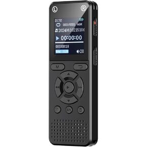 160GB Digital Voice Recorder, Portable Audio Recorder with Built-in Speaker, Voice Activated, WAV, A/B Repeat & Password Protection – Ideal for Meetings, Lectures & Interviews in Kuwait