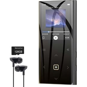 مشغل MP3 سعة 160 جيجابايت للأطفال مع مشغل موسيقى محمول يعمل بتقنية البلوتوث وشاشة كبيرة مقاس 2.4 بوصة ومكبر صوت مدمج يدعم فيديو وراديو FM ومسجل صوت وسماعات أذن للكتاب الإلكتروني in Saudi Arabia