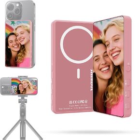 شاشة CP5 Ultra Vlog Selfie Monitor، شاشة كاميرا هاتف لاسلكية مع تحكم بلوتوث، متوافقة مع iPhone وAndroid (أسود) in Saudi Arabia