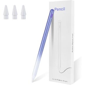 قلم ستايلس لقلم Ipad (2018-2025) - شحن سريع 2X متوافق مع Apple Pencil Pro 13 بوصة/12.9 بوصة/11 بوصة/M4، iPad 11/10/9/8/7/6/th Gen، Air 7/6/5/4/3/M3/M2، Mini7/6/5th، أبيض in Saudi Arabia