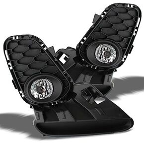 AKKON - For Mazda 3 Mazda3 Sedan/Wagen 4-Door Yellow Fog Lights Driver/Passenger Lamps w/Switch/Bulbs/Bezel in Kuwait