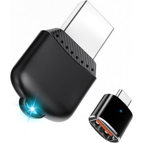 Wireless CarPlay and Android Auto Adapter, Mini USB A and Type-C Design for Cars Built in Wired CarPlay and Android Auto, Plug Play Stable Connection for iPhone 6+ iOS 10+ Android11+ in Saudi Arabia