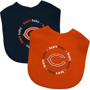 BabyFanatic Officially Licensed Unisex Baby Bibs 2 Pack - NFL Chicago Bears Baby Apparel Set in Saudi Arabia