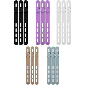 15 قطعة من أربطة كابلات السيليكون، منظمات الأسلاك القابلة لإعادة الاستخدام لكابلات الشحن، مجفف الشعر، مكتب المكتب المنزلي، ولفائف الأسلاك المرنة لإدارة الأسلاك الكهربائية in Kuwait