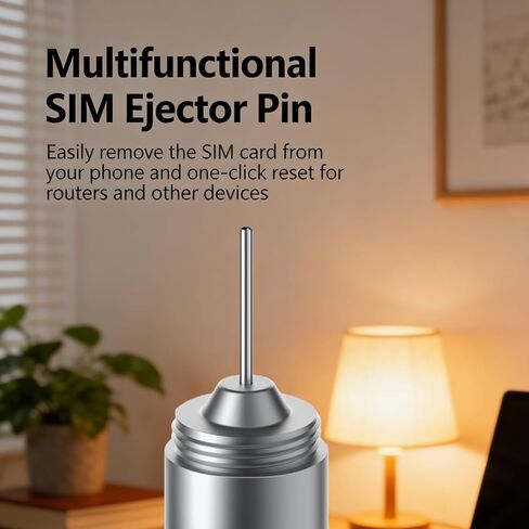 أداة إزالة صينية بطاقة SIM المحمولة مع فرشاة تنظيف، وإبرة إخراج SIM 2 في 1 وقلم تنظيف أداة سلسلة مفاتيح لأجهزة iPhone وAirPods Pro والهواتف الذكية in Saudi Arabia