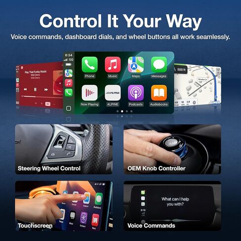 محول CarPlay اللاسلكي من دريفيو للآيفون والأندرويد | محول USB CarPlay اللاسلكي مع انعكاس الشاشة | 2026 بلوتوث Car Play Dongle Apple Play لملحقات السيارات Android Auto USB C & A in Kuwait