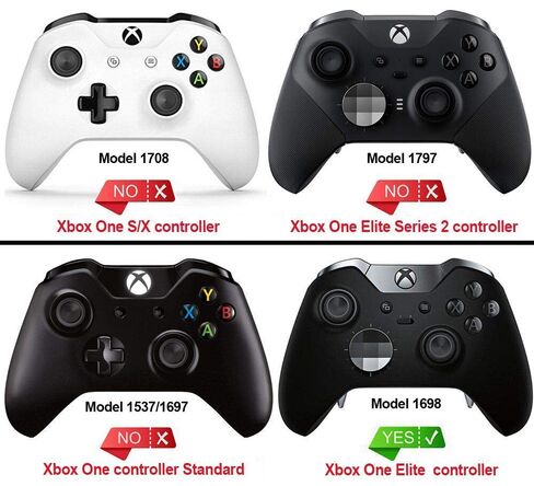 سياج جانبي بديل لغطاء الواجهة باللون الأبيض الشديد لجهاز تحكم Xbox One Elite (موديل 1698) - وحدة التحكم والغطاء الخلفي غير متضمنين in Saudi Arabia