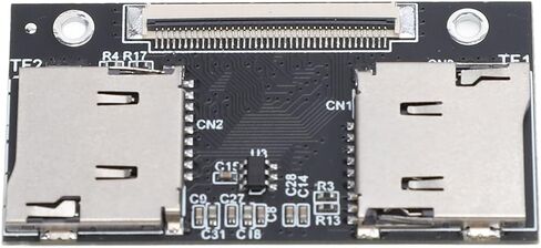 محول بطاقة Micro SD مزدوج: محول PCB إلى ZIF SSD لأجهزة الكمبيوتر المحمولة وأجهزة الألعاب، أسود in Saudi Arabia