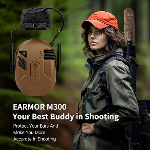 EARMOR M300T Bluetooth Hearing Protection, Electronic Ear Muffs For Shooting Noise Reduction With Gel Ear Pads in Saudi Arabia