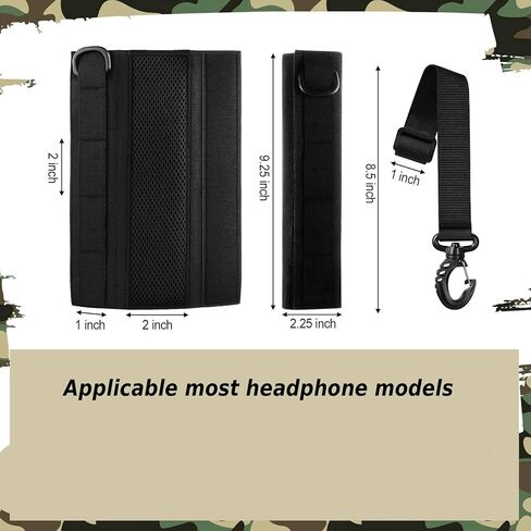 2 Sets Tactical Headset Cover Modular Earmuff Headband Protector with D-Ring and MOLLE Straps Compatible with Peltor (Headset Not Included) in Saudi Arabia