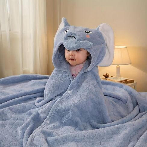 Kids Hooded Bath Towels Beach Towel Girls Boys Soft Swim Pool Cover Up Super Absorbent Cute Cartoon Animal-Green Dinosaur in Saudi Arabia