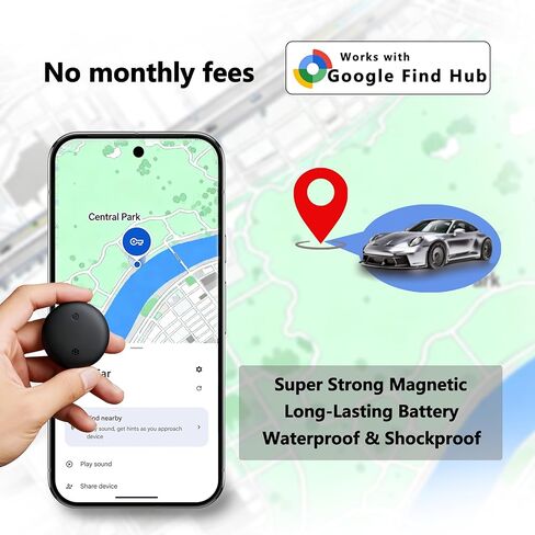 Car GPS Tracker – No Subscription fees Required, Ultra-Strong Magnetism, mini-Sized and Portable, with a 1-Year Battery Life (Android only) in Saudi Arabia