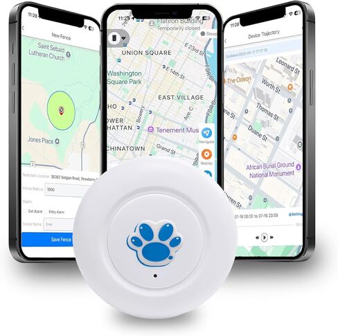 700-Day Battery GPS Tracker - No Monthly Fee, No SIM Card, Real-Time Tracking for Car, Pet, Kid. Mini Magnetic Waterproof Locator with Built-in Alarm & 2 Year Use. in Kuwait