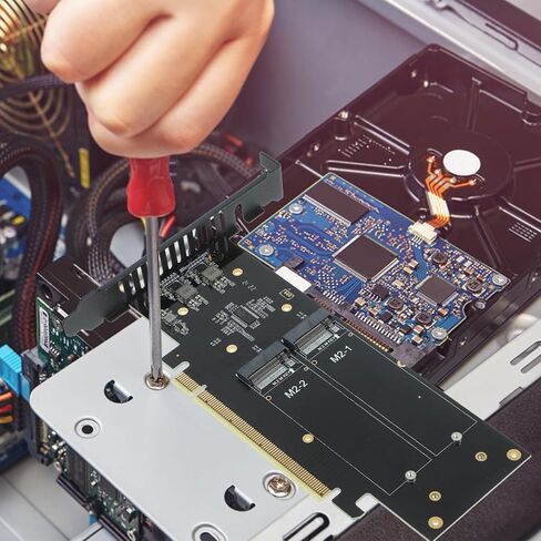 NOLITOY Nvme إلى محول بطاقة محول Pci-e SSD مع حماية الدائرة الزائدة لأجهزة الكمبيوتر المكتبية، موصلات مطلية بالذهب، أداء ثابت متعدد المحركات وكامل السرعة in Kuwait