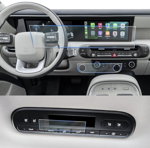 CDEFG 6 قطع لـ 2026 Hyundai Palisade واقي شاشة لـ 2026 Hyundai Palisade إكسسوارات مزدوجة 12.3 بوصة تعمل باللمس وعرض تيار متردد نانو يغطي الشاشة HD واضح in Saudi Arabia