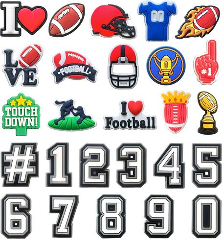 Softball Croc Charms for Girls,25PCS Cute Sports and Number Accessories for Clog Party Favors Gift in Saudi Arabia